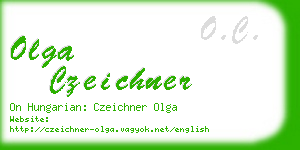 olga czeichner business card